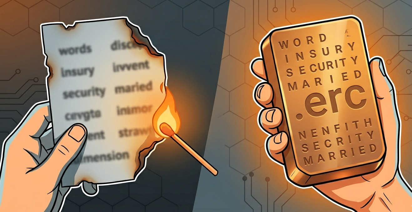 Seed phrases vs permanent wallet domains: the tradeoff most security guides skip