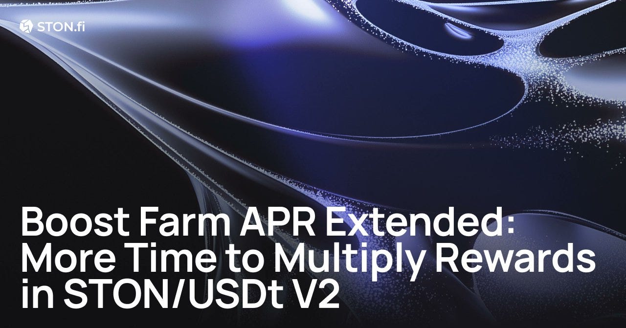 STON.fi Is Bringing Back Boosted Farming Rewards for STON/USDt Liquidity Providers