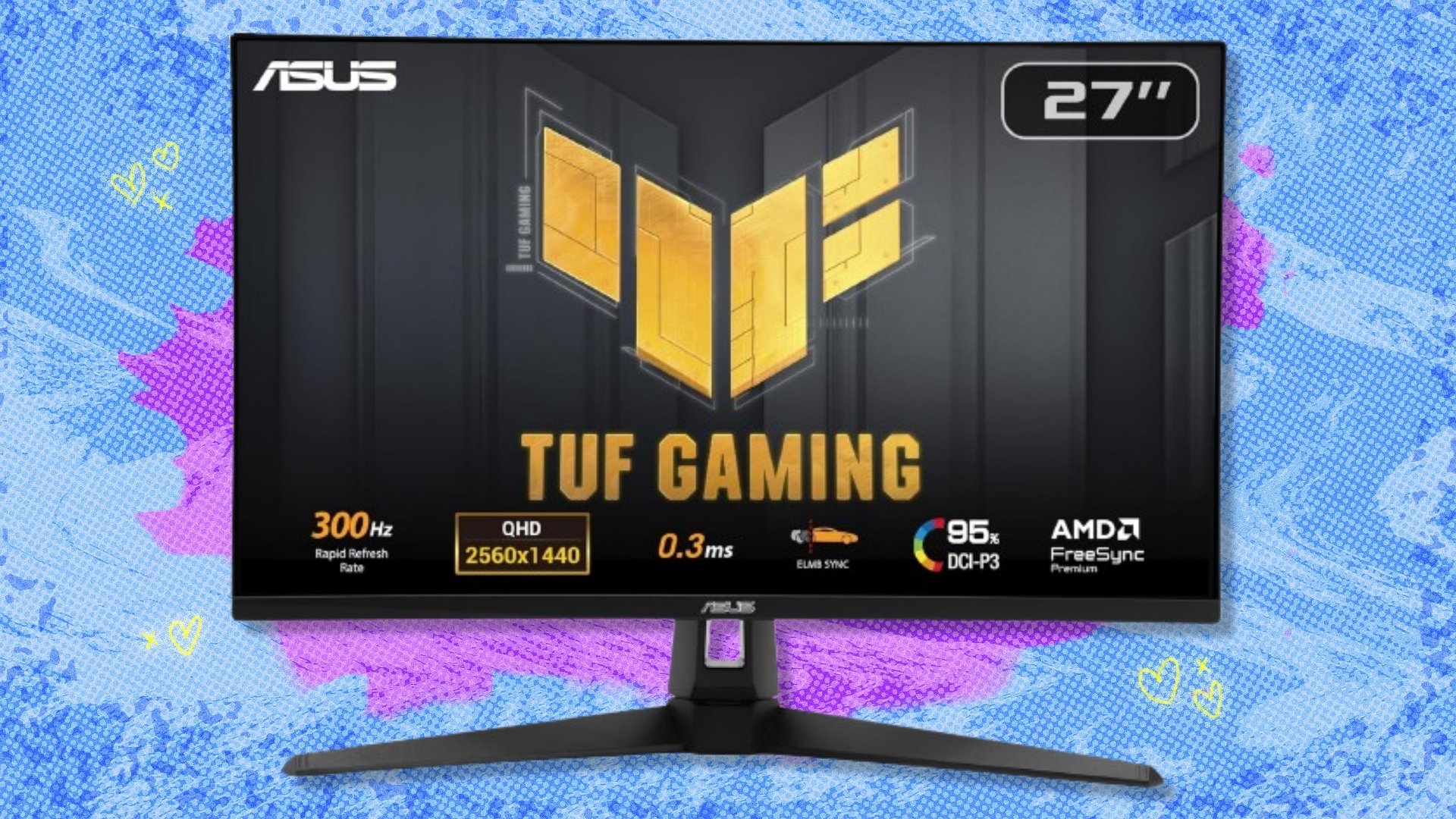 The 27-inch ASUS TUF gaming monitor is down to its best-ever price at Amazon — save $100