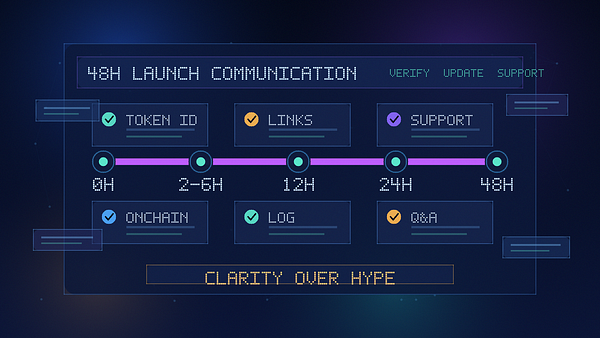 The First 48 Hours After a Token Launch: What Builders Should Communicate