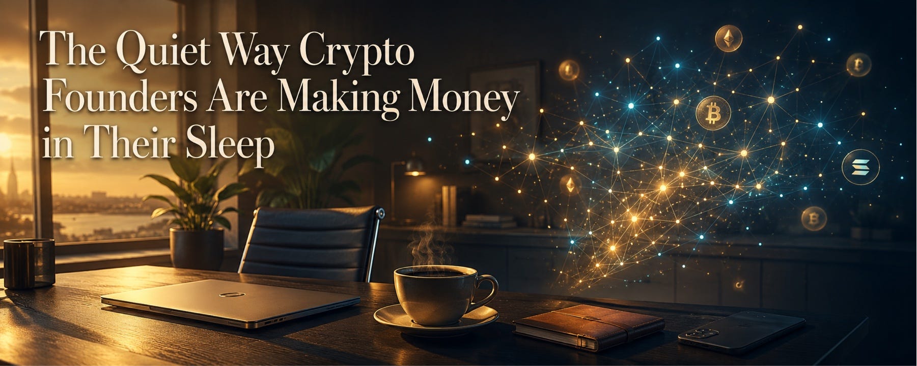 The Quiet Way Crypto Founders Are Making Money in Their Sleep