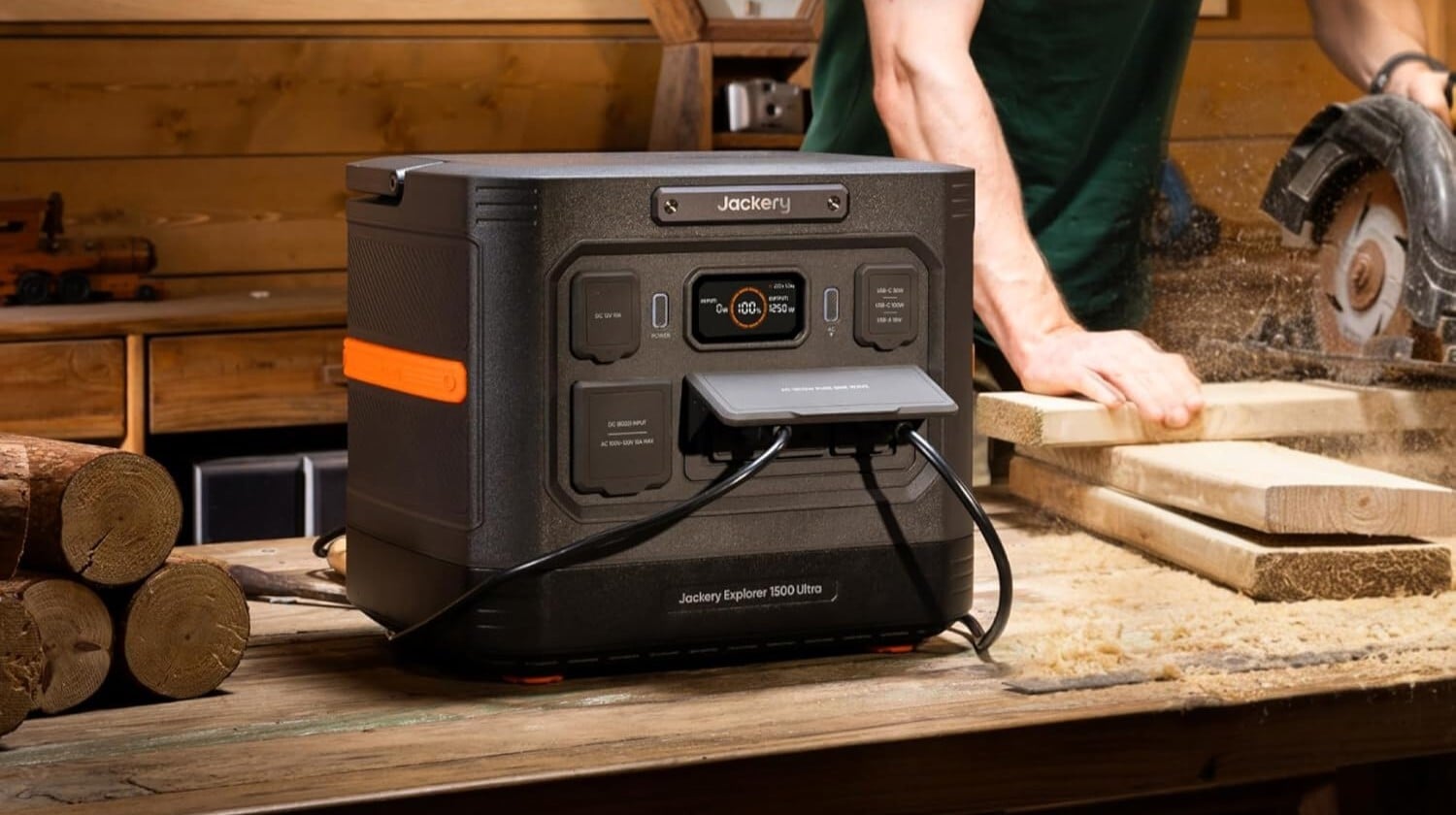 The water-resistant Jackery Explorer 1500 Ultra portable power station is $300 off at Amazon