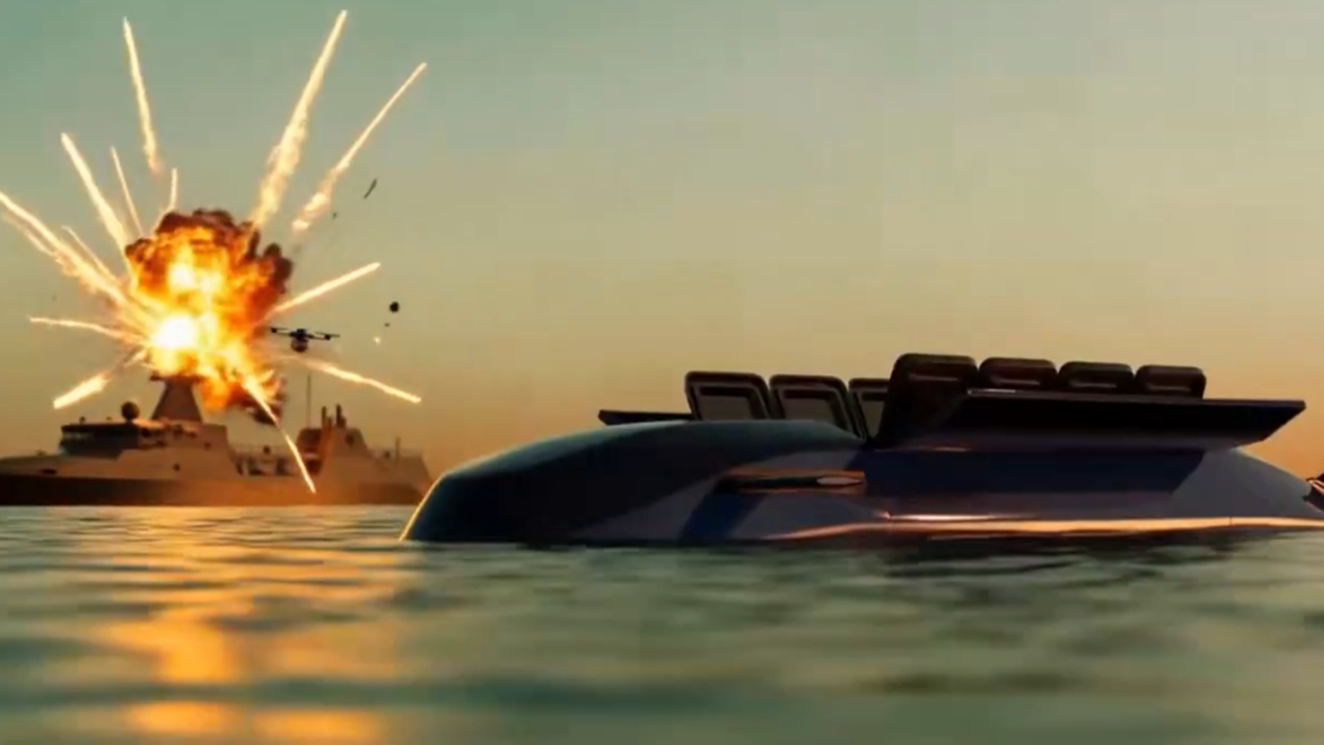 Uncrewed 37-foot Orca-like strike submarine can unleash missiles and FPV drones