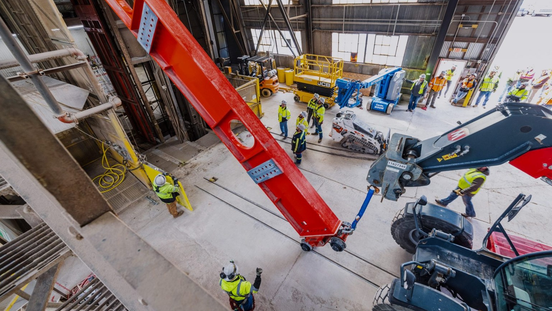 US lowers 10 million pounds of steel a mile underground for massive DUNE detectors