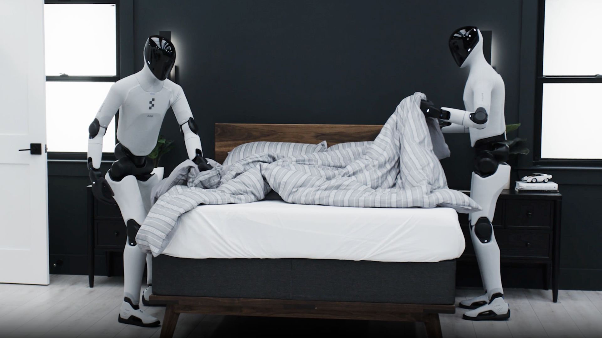 Video: Figure’s humanoid robots organize room, hang clothes, and make bed without humans