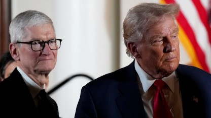 Vor China-Reise: Trump investierte Millionen US-Dollar in Apple