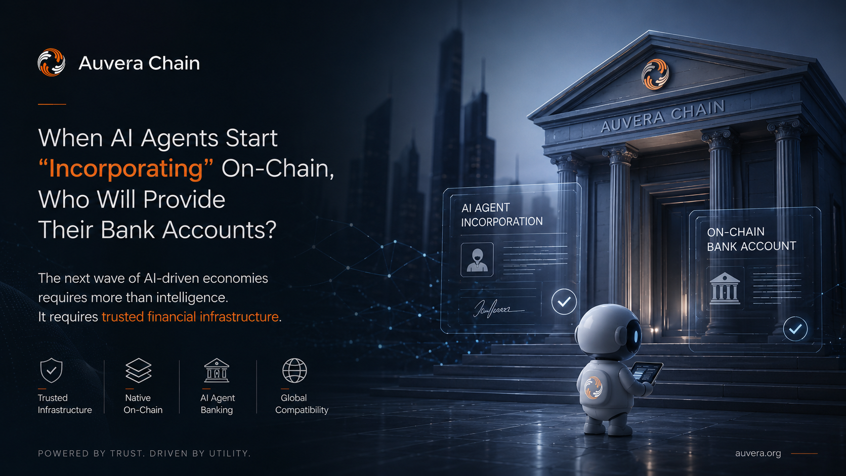 When AI Agents Start “Incorporating” On-Chain, Who Will Provide Their Bank Accounts?