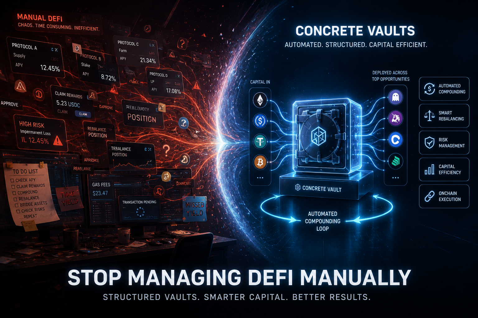 Why Should You Use a Concrete Vault? A Smarter Way to Manage DeFi Capital