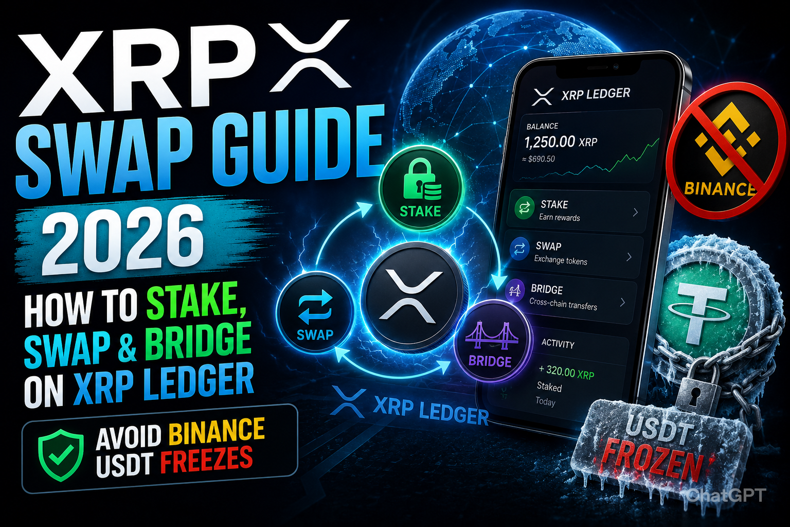 XRP Swap Guide 2026: How to Stake, Swap & Bridge on XRP Ledger (Avoid Binance USDT Freezes)