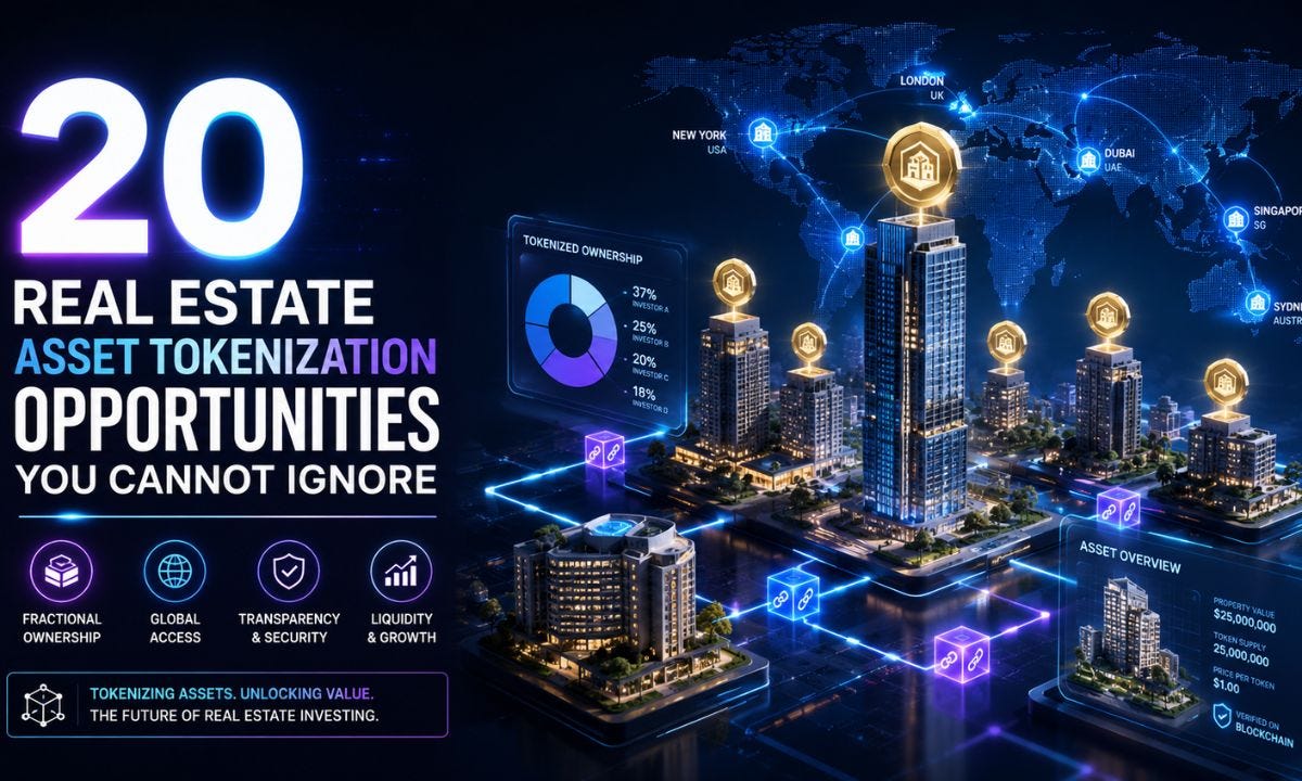20 Real Estate Asset Tokenization Opportunities You Cannot Ignore