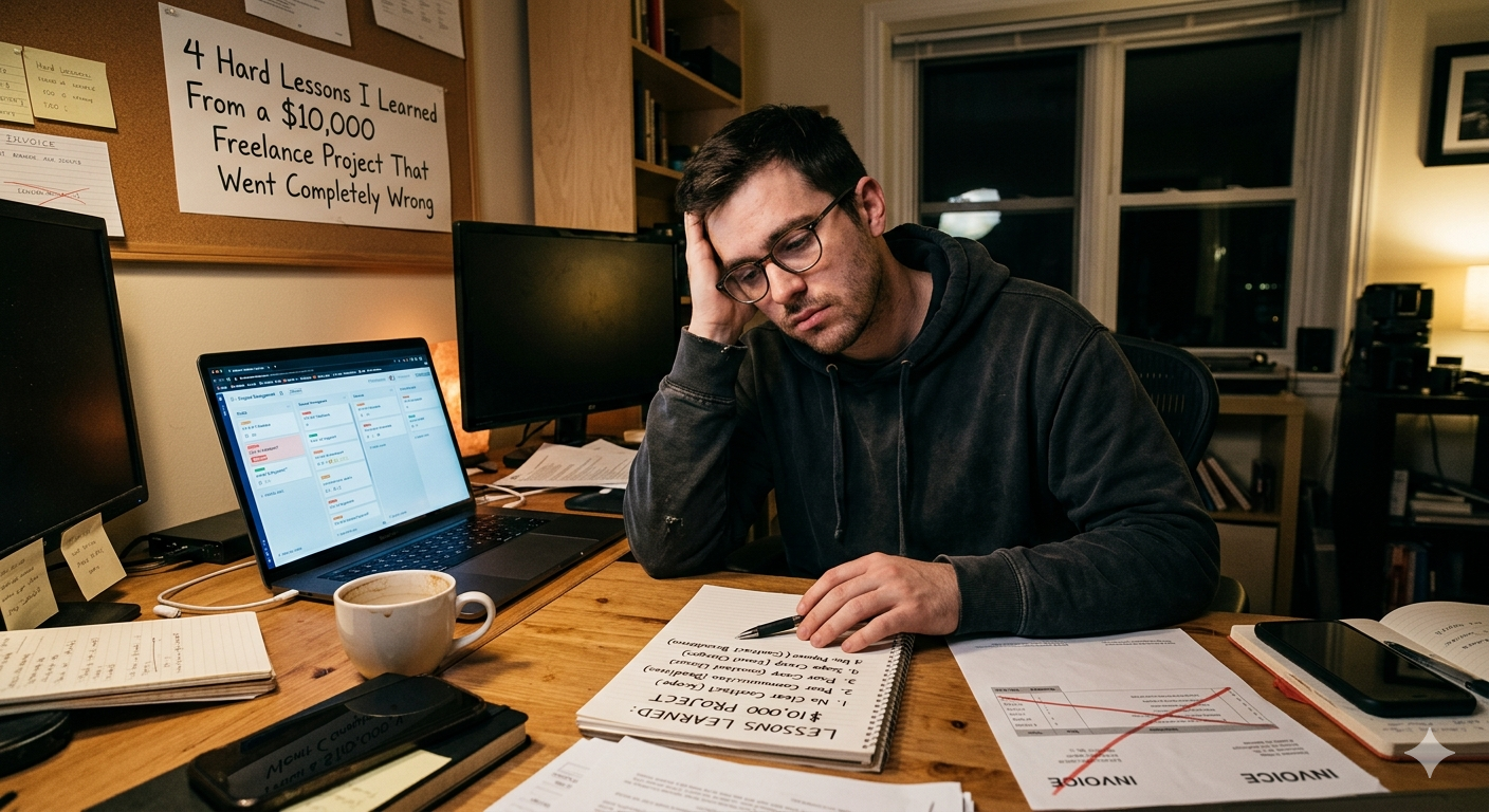 4 Hard Lessons I Learned From a $10,000 Freelance Project That Went Completely Wrong