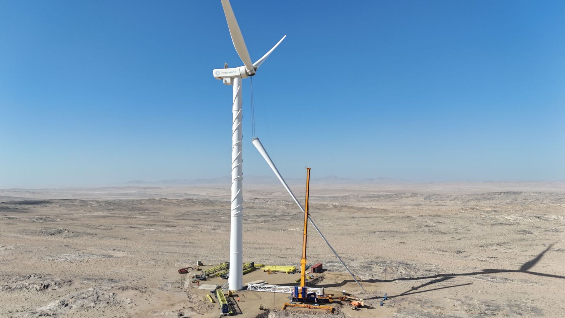 Africa’s first crane-less 6 MW turbine installed amidst extreme wind conditions
