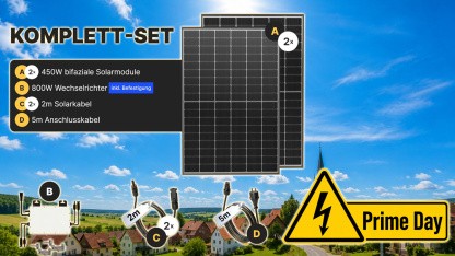 Anzeige: Bestseller-Balkonkraftwerk mit 900 Watt nur heute für 234 Euro bei Amazon