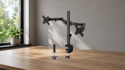 Anzeige: Monitorhalterung für zwei Monitore zum Sparpreis bei Amazon
