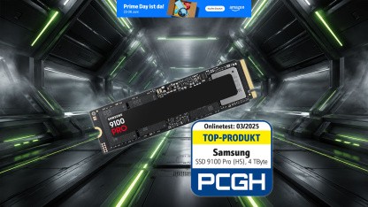 Anzeige: Nur solange der Vorrat reicht | PCGH-Testsieger Samsung 9100 Pro im Prime-Day-Angebot