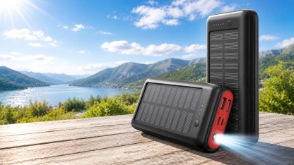 Anzeige: Solar-Powerbank mit 27.000 mAh für nur 23,79 Euro bei Amazon