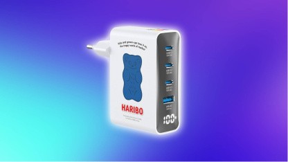 Anzeige: USB-Ladegerät von Haribo mit 100 W und vier Anschlüssen zum Tiefstpreis am Prime Day