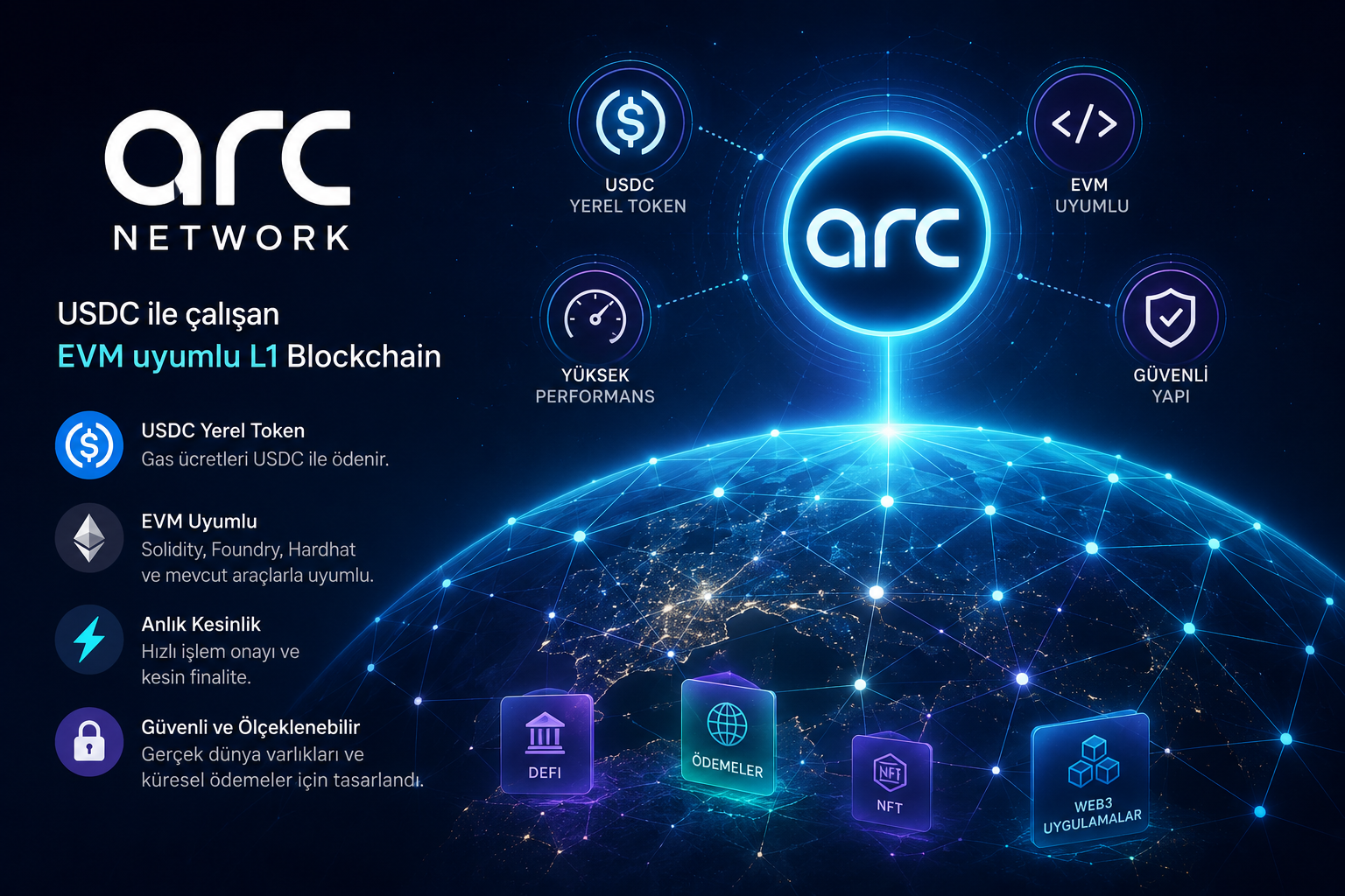 Arc Network Üzerindeki Akıllı Sözleşmelerle Etkileşim