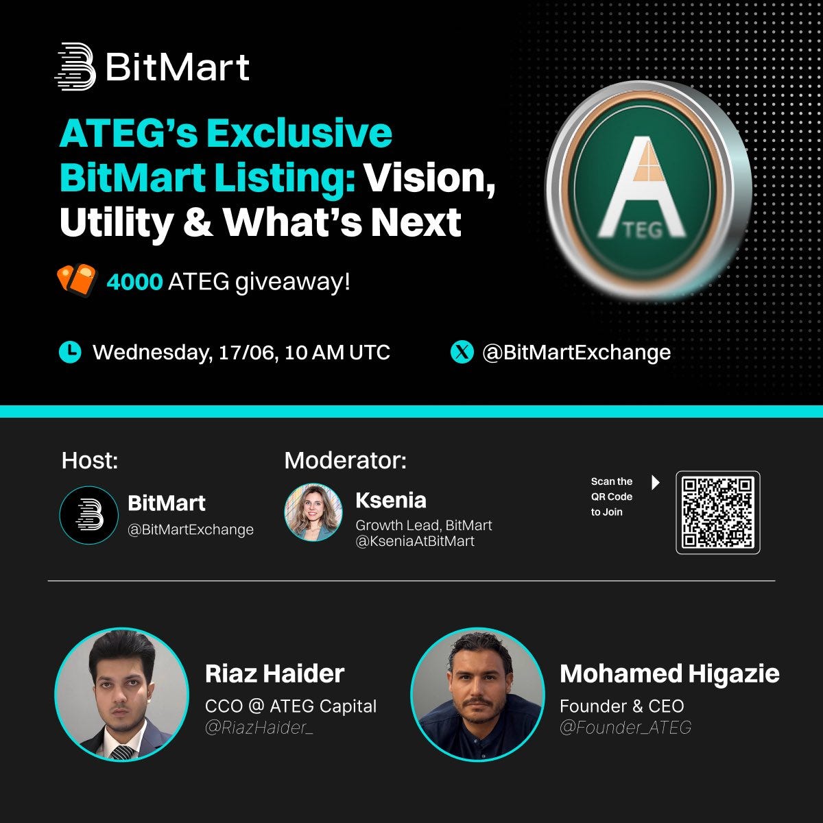 ATEG x BitMart AMA: Exploring the Vision, Utility, and Future of a Token Empowering Generations