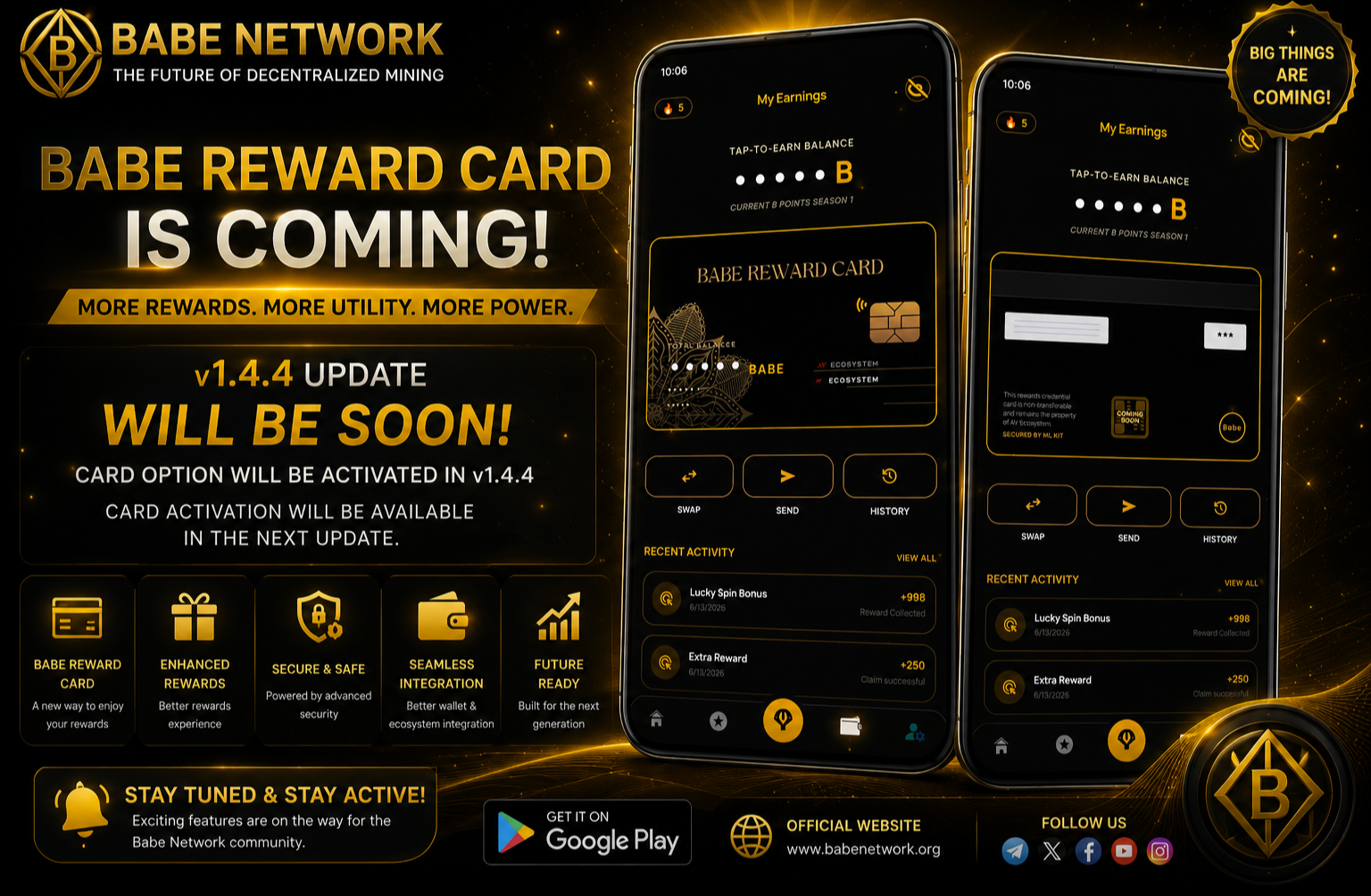 BABE NETWORK v1.4.4: Introducing the Next Phase of the Ecosystem