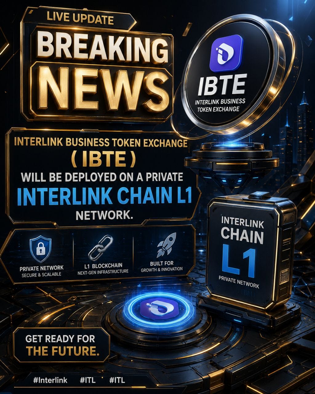 Breaking News! Interlink Business Token Exchange (IBTE)