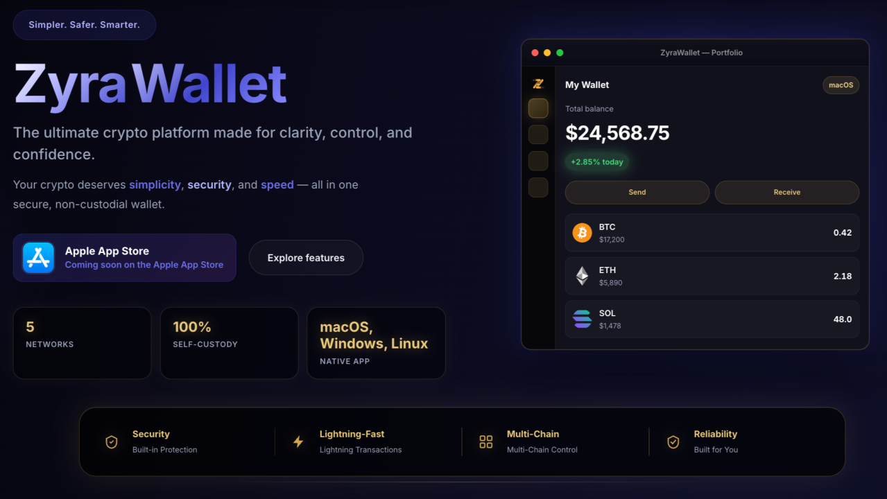 Building ZyraWallet: A Secure, Multi-Chain Crypto Wallet for the Modern Web3 Era