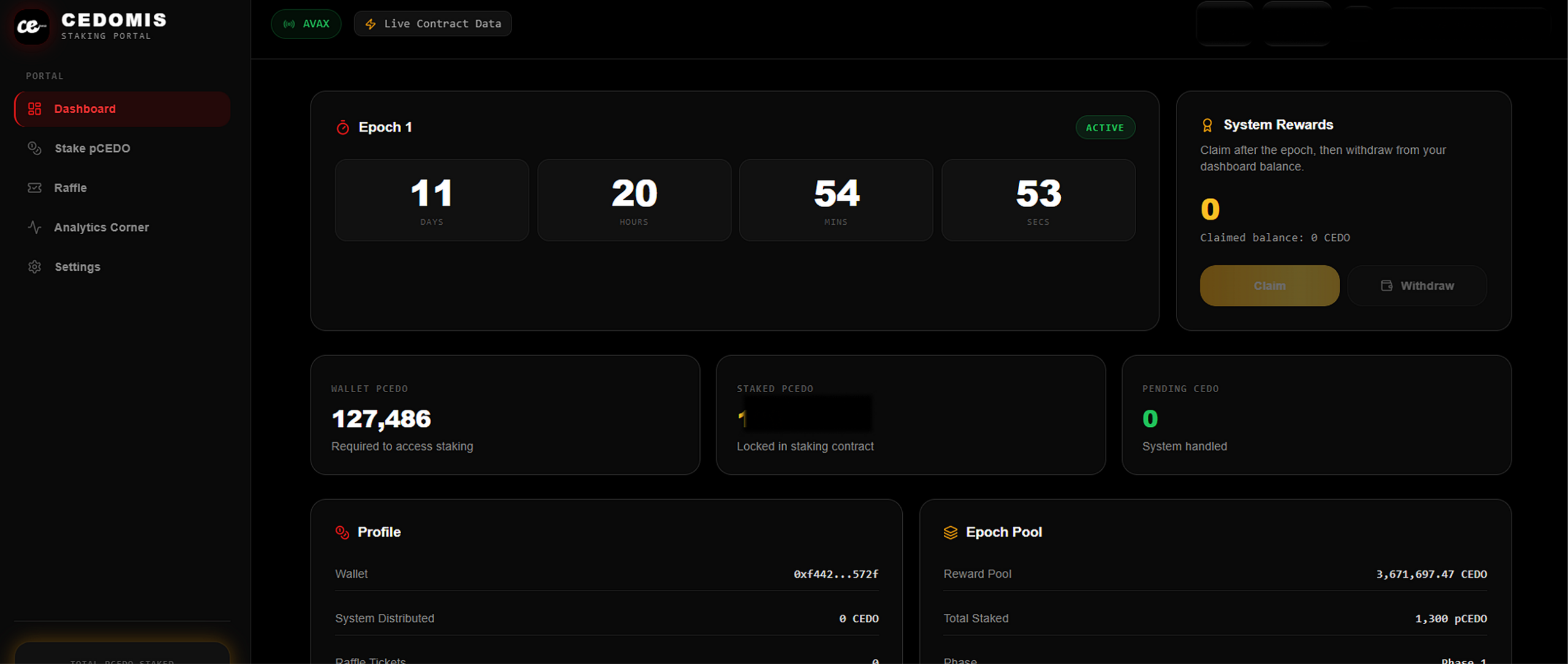 Cedomis Staking & Raffle – Beginers’s Guide