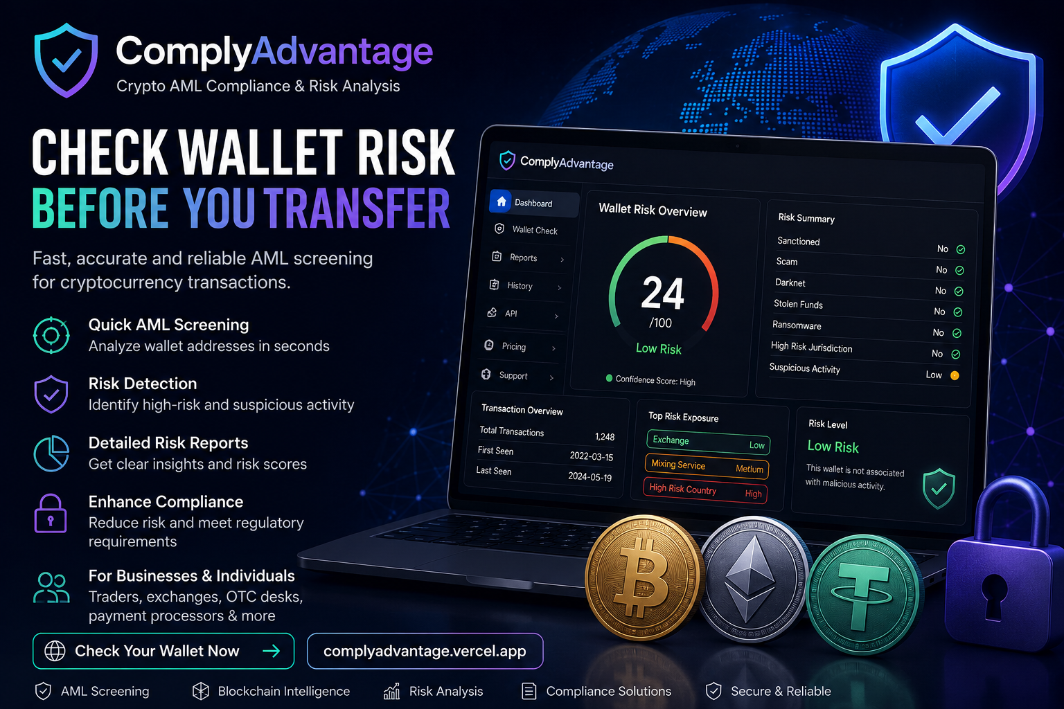 ComplyAdvantage Alternative: Fast Crypto AML Checks and Wallet Risk Analysis