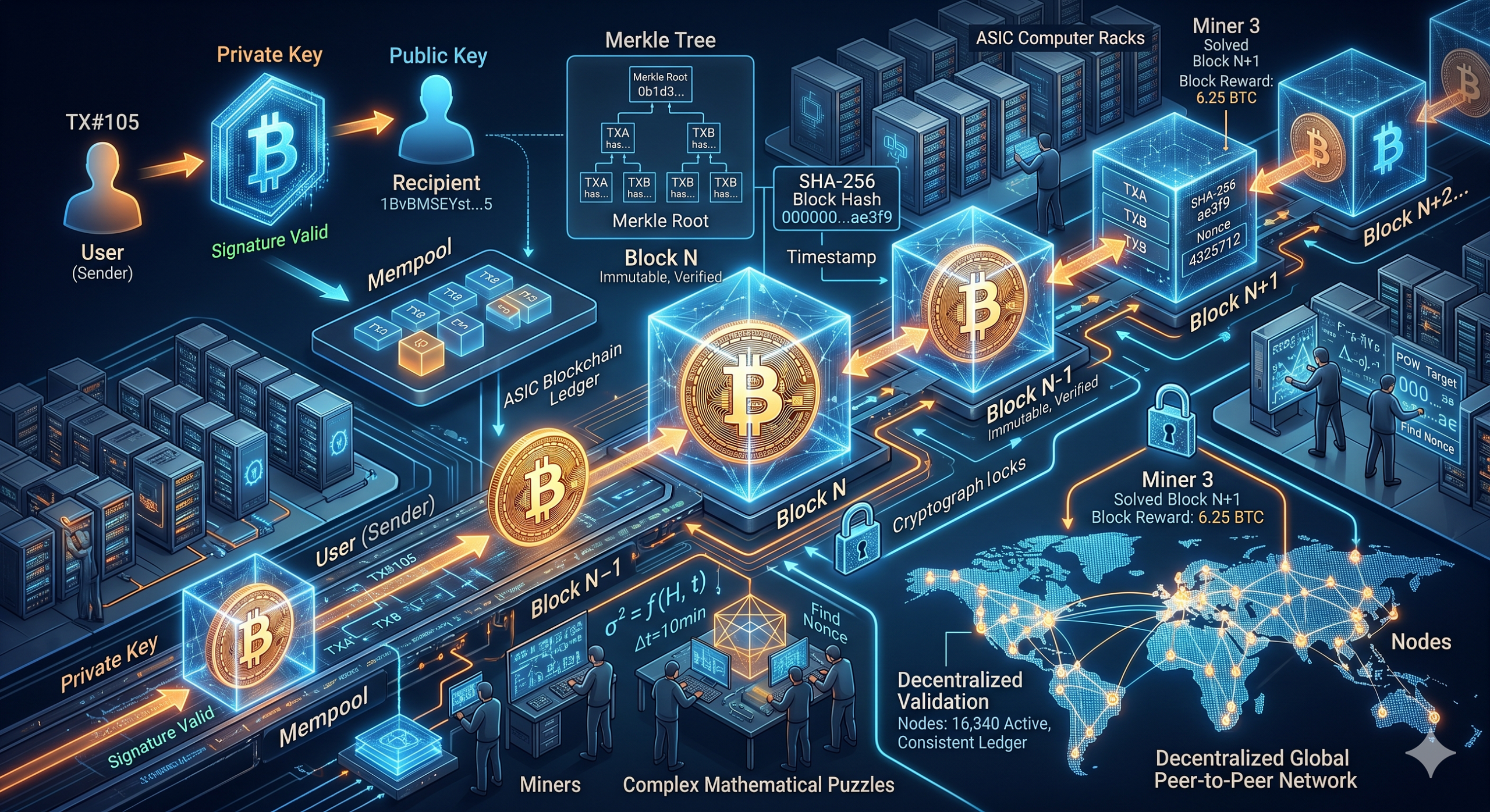 Crypto Explained Simply: The Math Behind Bitcoin & Blockchain
