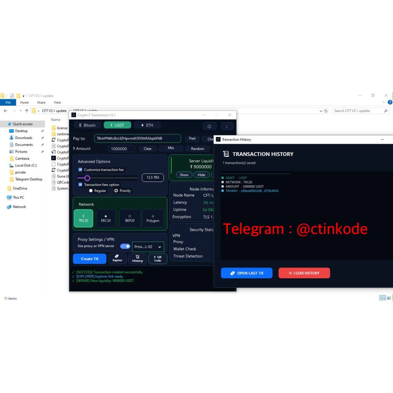 Crypto F Transaction New update V3.1 Now Available!