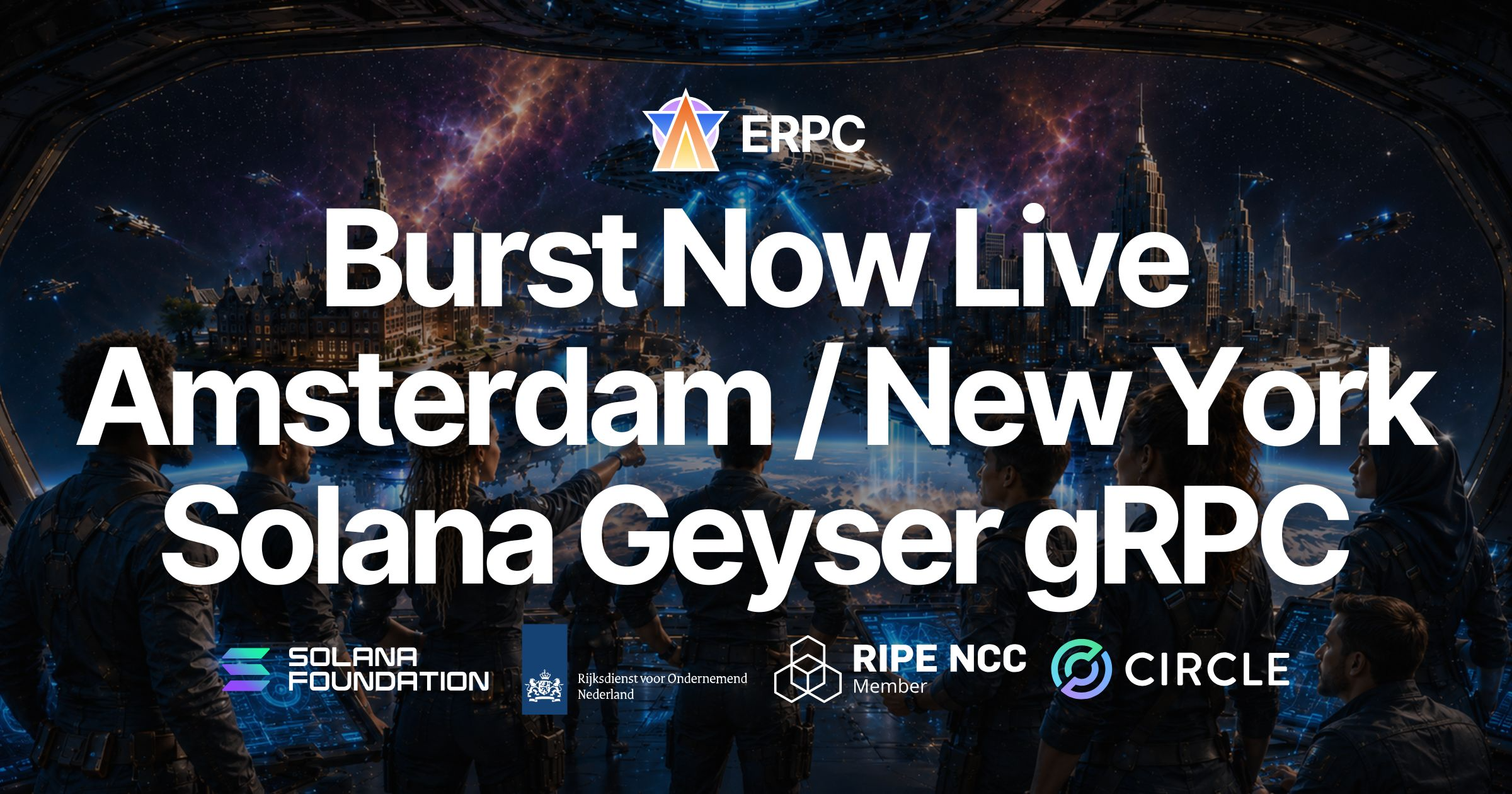 ERPC Adds Burst, the Fastest Solana Geyser gRPC Line, in Amsterdam / New York — Expanding to the…