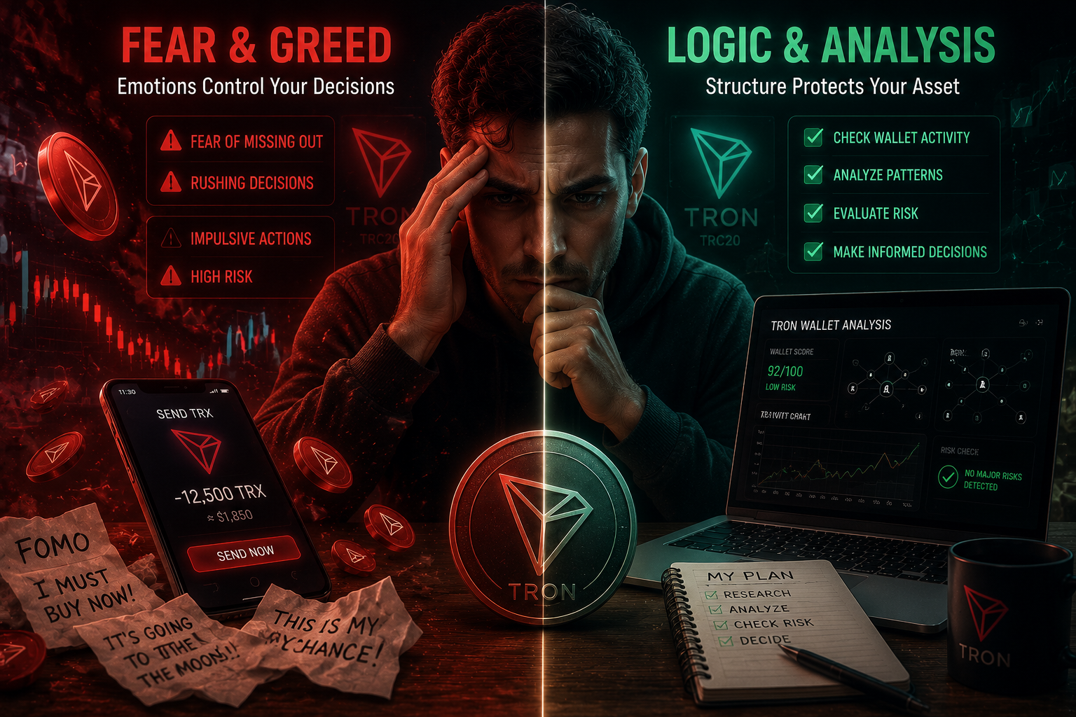Fear vs Greed in TRON Transactions: How Emotions Control Crypto Decisions (2026 Guide)