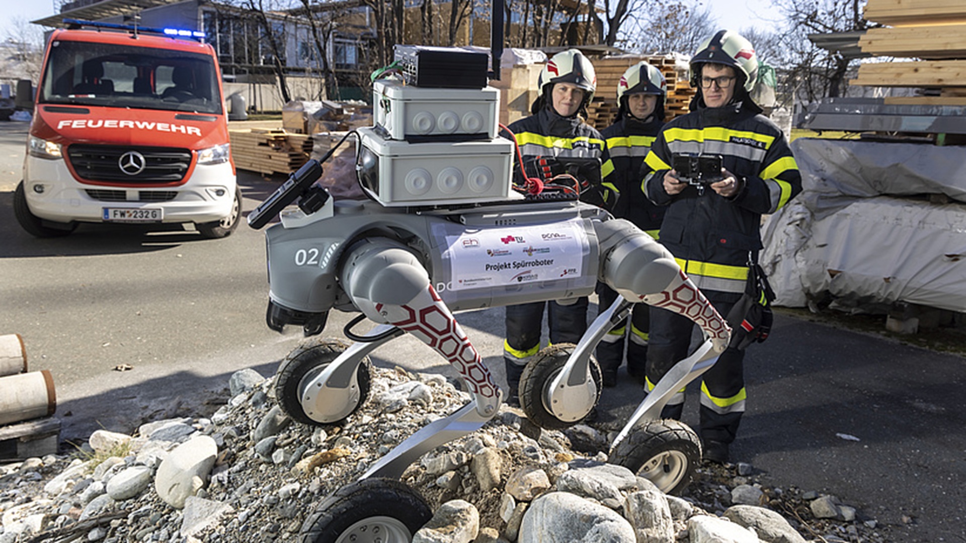 Four-legged robot dog spots hazardous toxins before firefighters enter danger zones