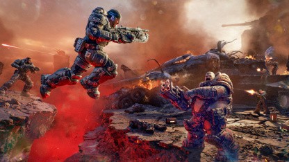 Gears of War: Selbst die Plastik-Lancer war gefährlich