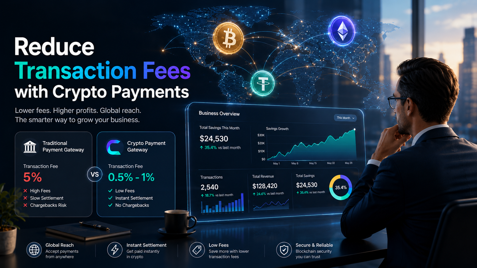 How Crypto Payments Reduce Transaction Fees for Businesses