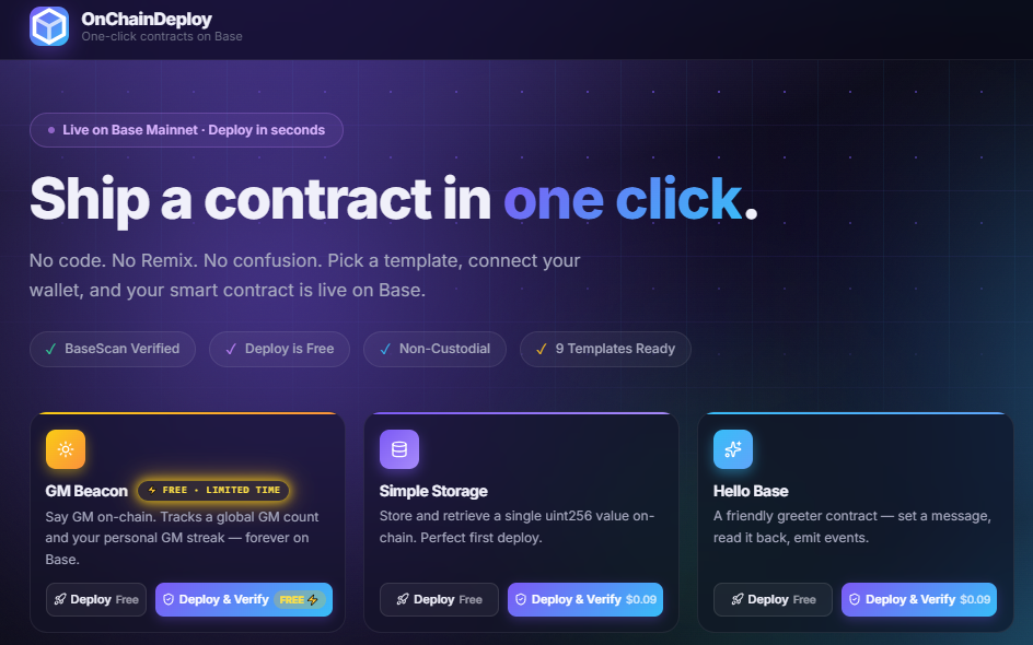 # How to Deploy a Smart Contract on Base Without Writing a Single Line of Code