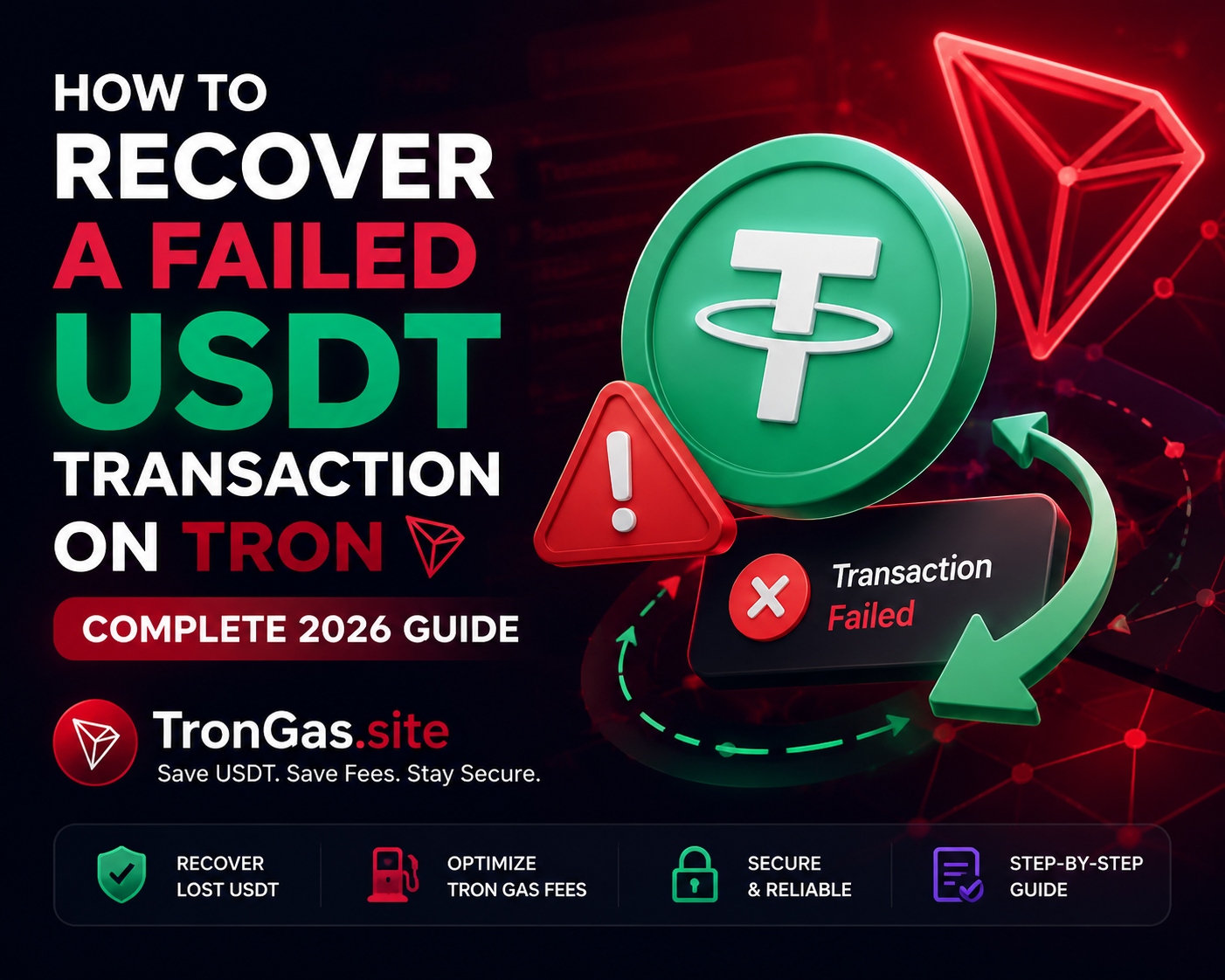 How to Recover a Failed USDT Transaction on TRON: Complete 2026 Guide