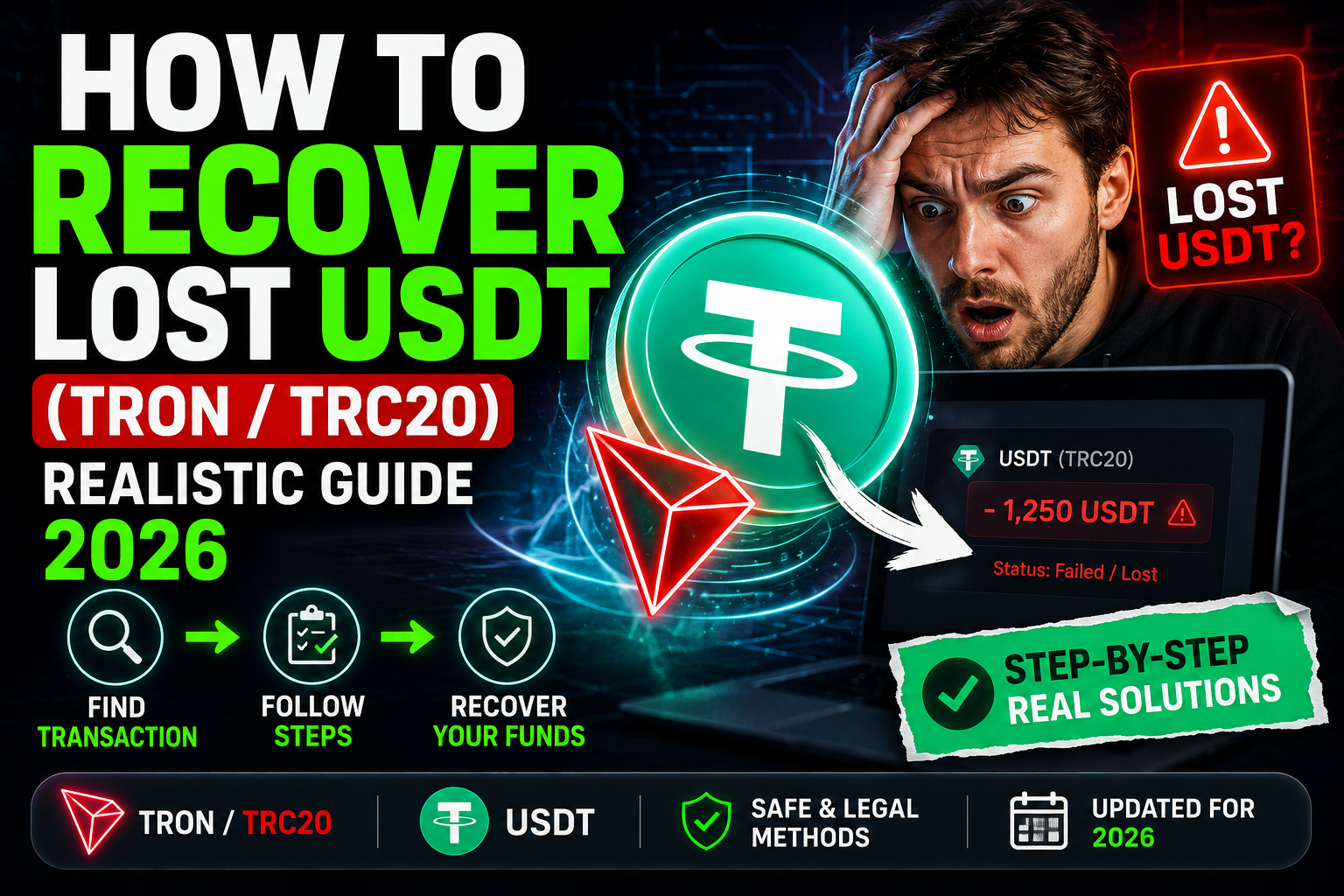How to Recover Lost USDT (TRON / TRC20) — Realistic Guide 2026