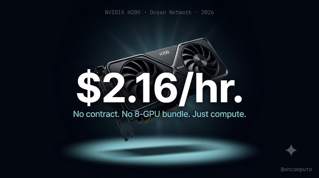 I Found an NVIDIA H200 GPU for $2.16/hr. No Contract. No 8-GPU Bundle. Just Pure Compute.