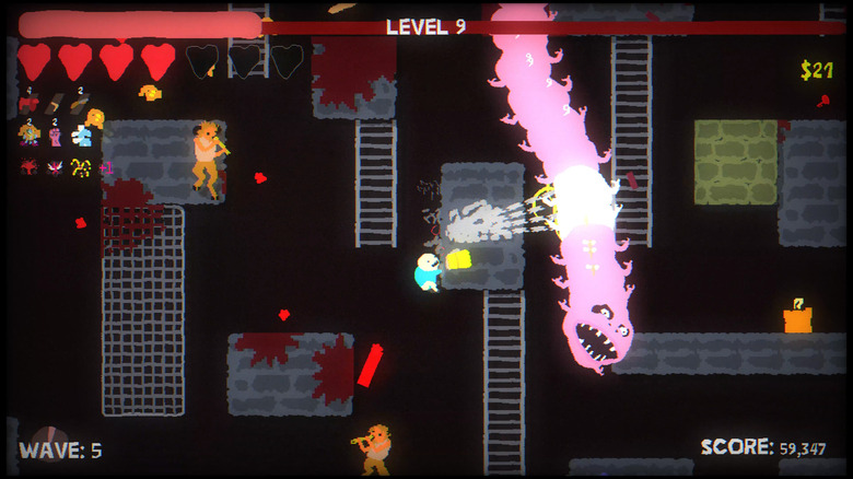 If Vampire Survivors and Spelunky had a baby, it’d be Messhof’s Blood Dungeon