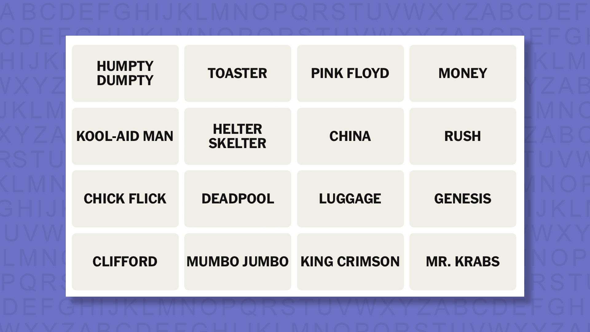 NYT Connections hints and answers for Wednesday, June 24 (game #1109)