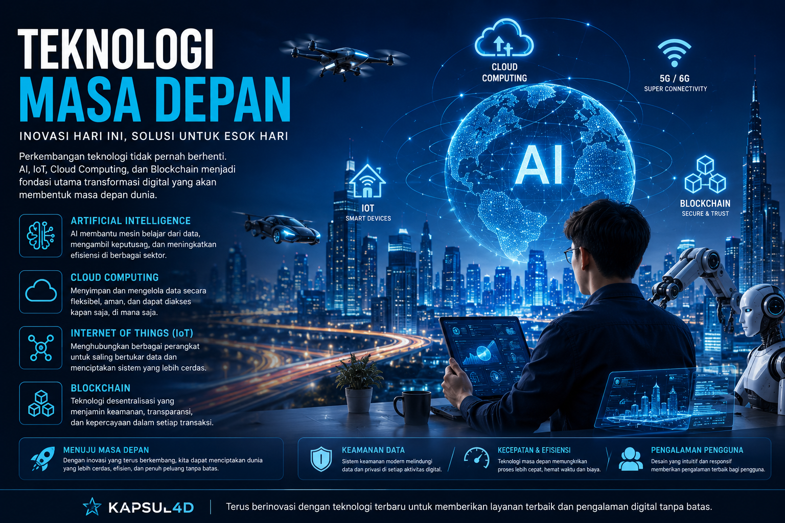 Photo Mengapa Teknologi Masa Depan Akan Berpusat pada AI, Internet of Things, dan Komputasi Awan