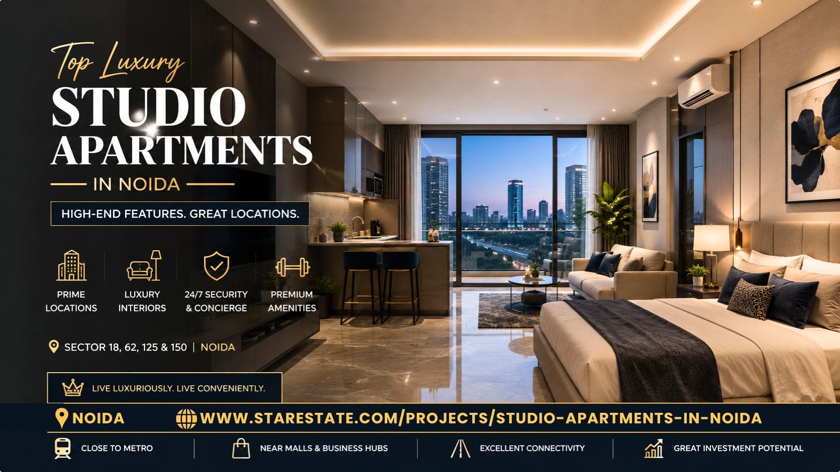 Premium Studio Apartments In Noida For Smart Living And High Investment Returns