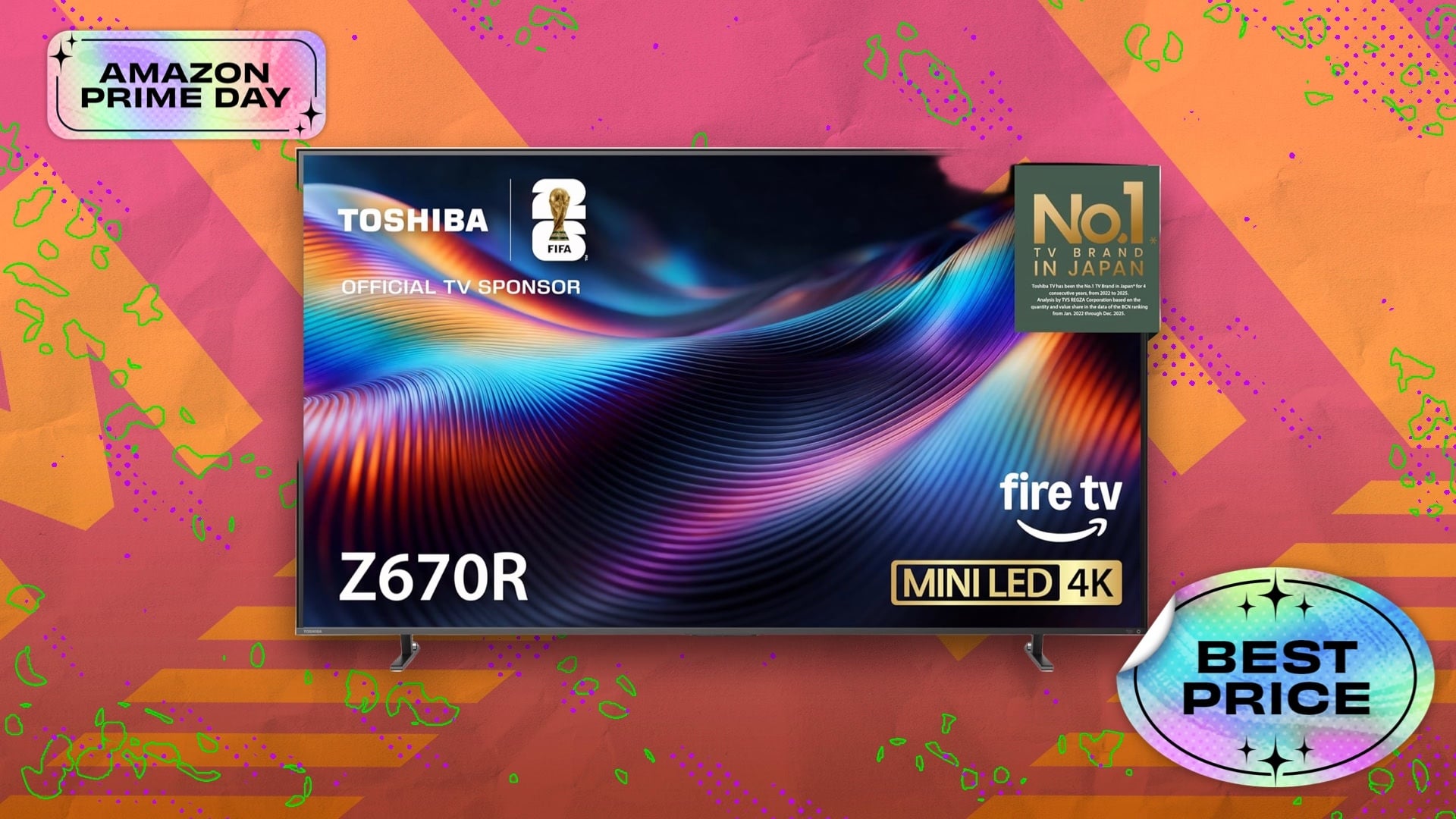 Prime Day has kicked off with big TV deals — score the Toshiba 85-inch Z670R Series Mini-LED TV for $500 off
