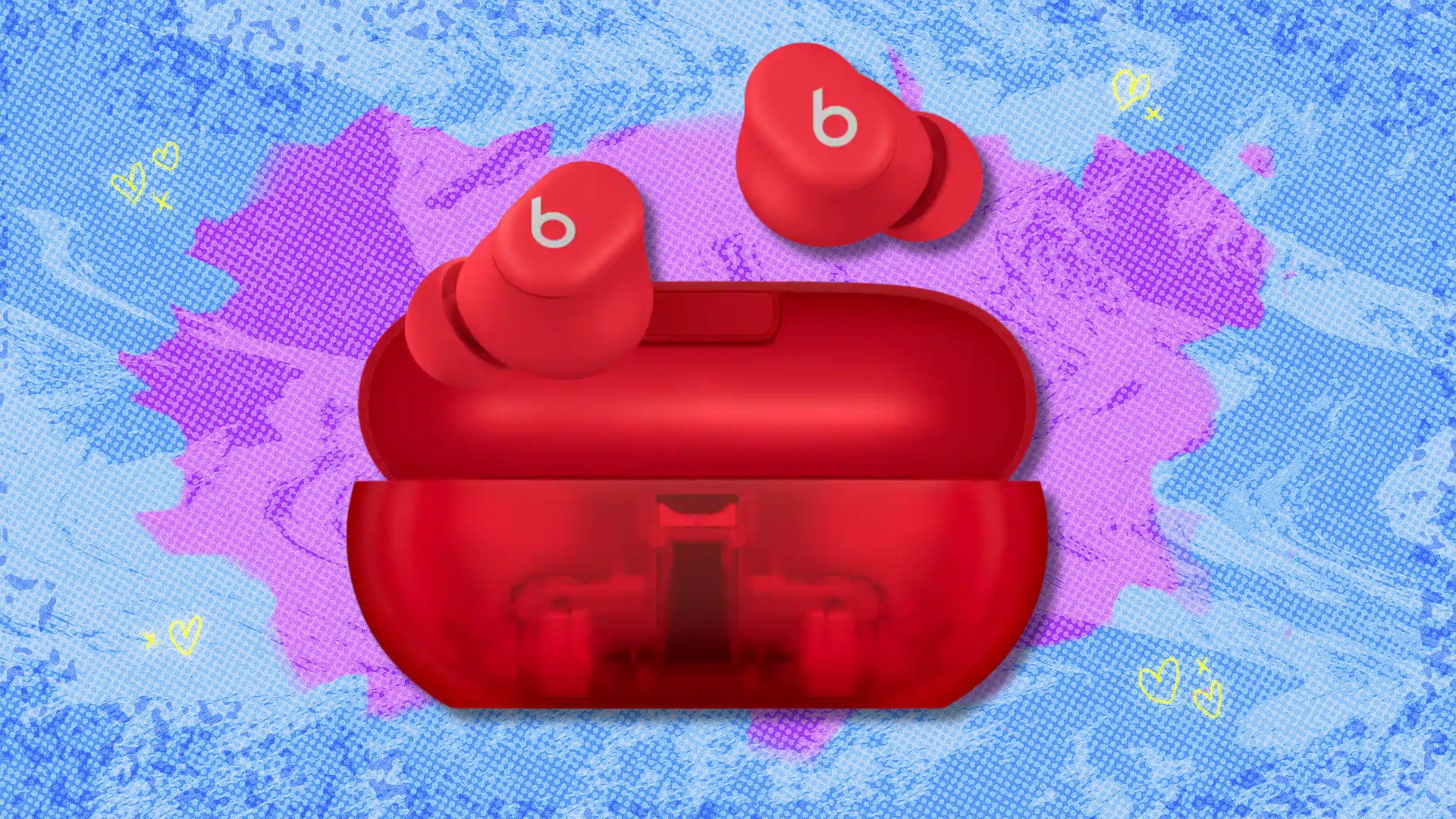 Snag a pair of transparent red Beats Solo Buds for $10 off