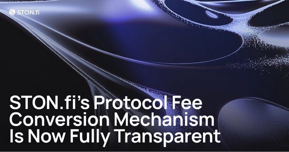 STON.fi Launches Transparency Page for Protocol Fee Conversions