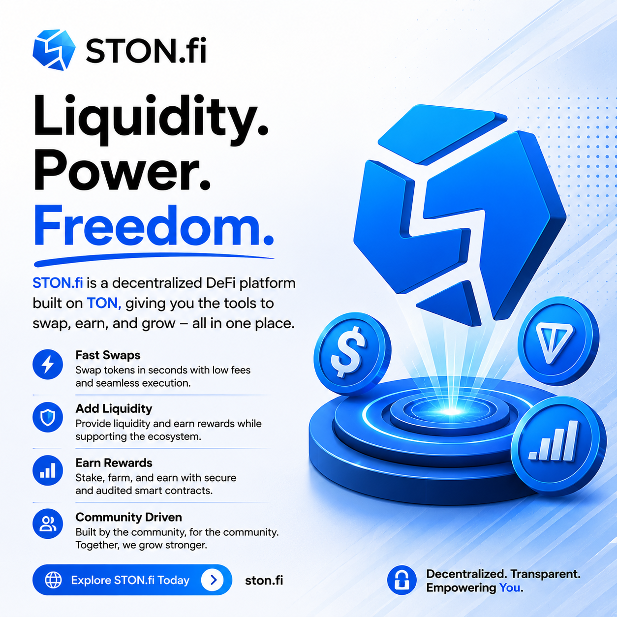 Ston.Fi: Liquidity. Power. Freedom.