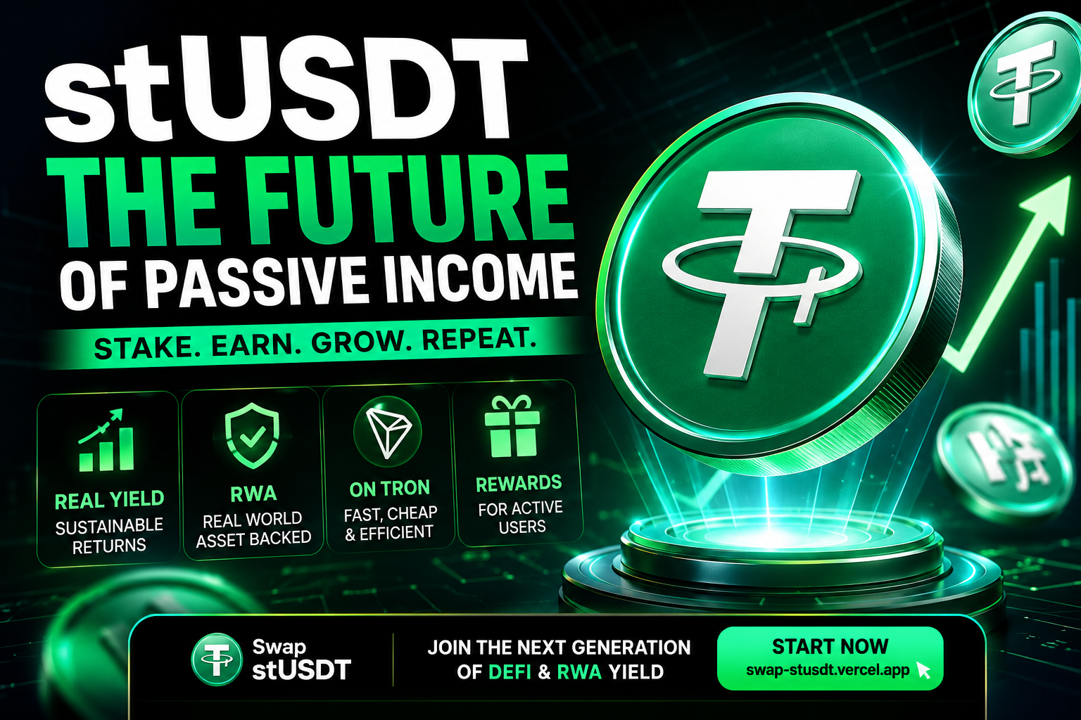 stUSDT: Earn Real US Treasury Yield On-Chain with Daily Rebase