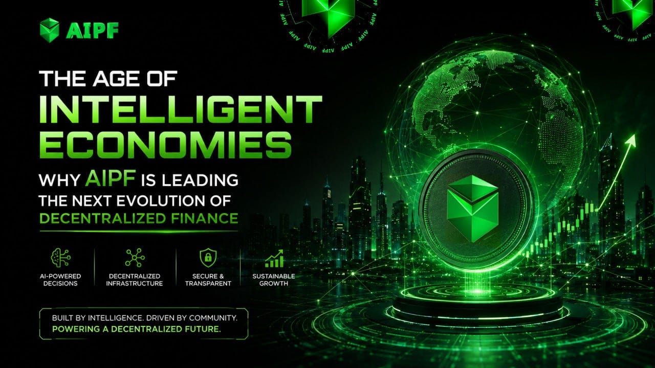 THE AGE OF INTELLIGENT ECONOMIES: WHY AIPF IS LEADING THE NEXT EVOLUTION OF DECENTRALIZED FINANCE.