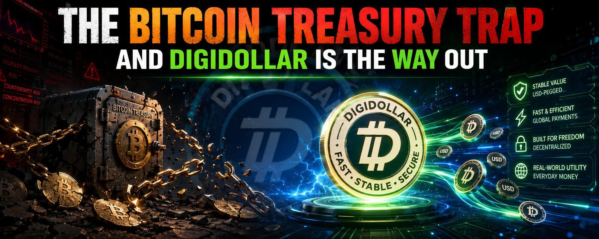 The Bitcoin Treasury Trap, and DigiDollar Is the Way Out
